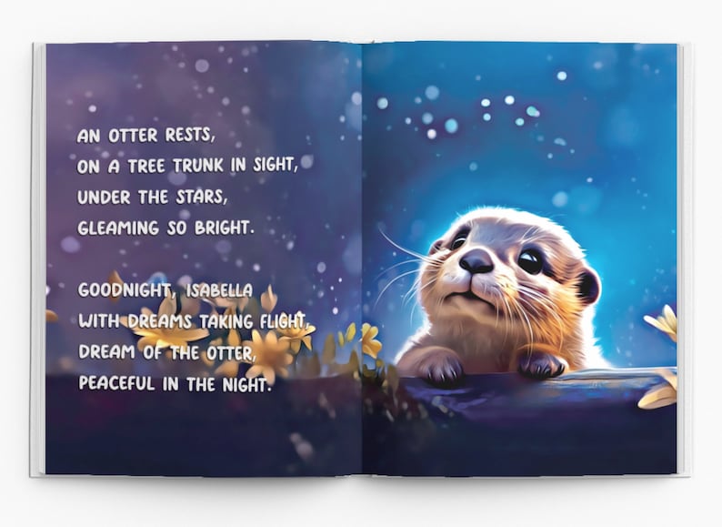 Baby Gift, Personalized Children's Book, Custom Name Book, Goodnight Little Name, Bedtime Book, Book with 30 Pages